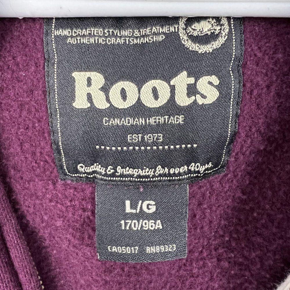 𝅺euc Roots Hooded zipper sweat shirt , size L - Picture 3 of 6